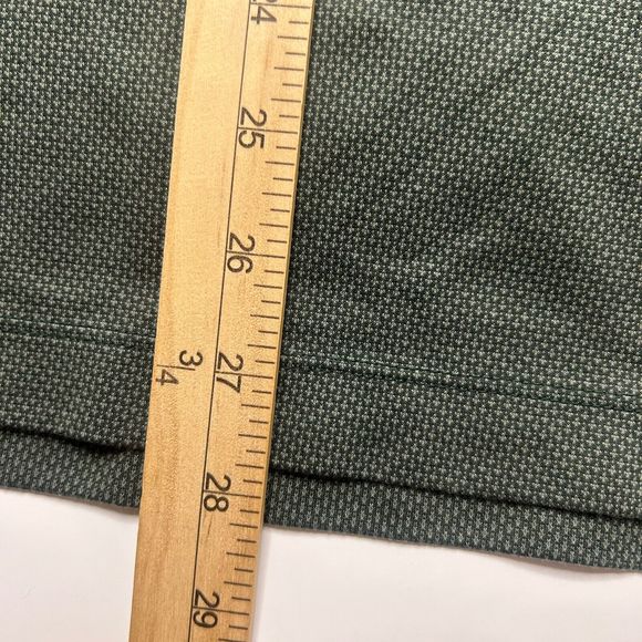 Untuckit 2XL Men’s 3/4 Button Pullover Longseelve Green Casual Cotton Golf Geo - Picture 7 of 8